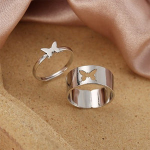 New Fashion Alloy Metal Couples Ring