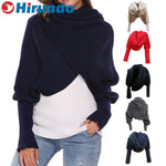 Hirundo Long Crochet Knitted Blanket Shawl