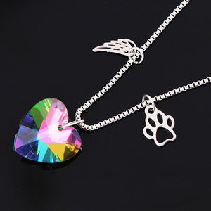 Rainbow Heart Necklace