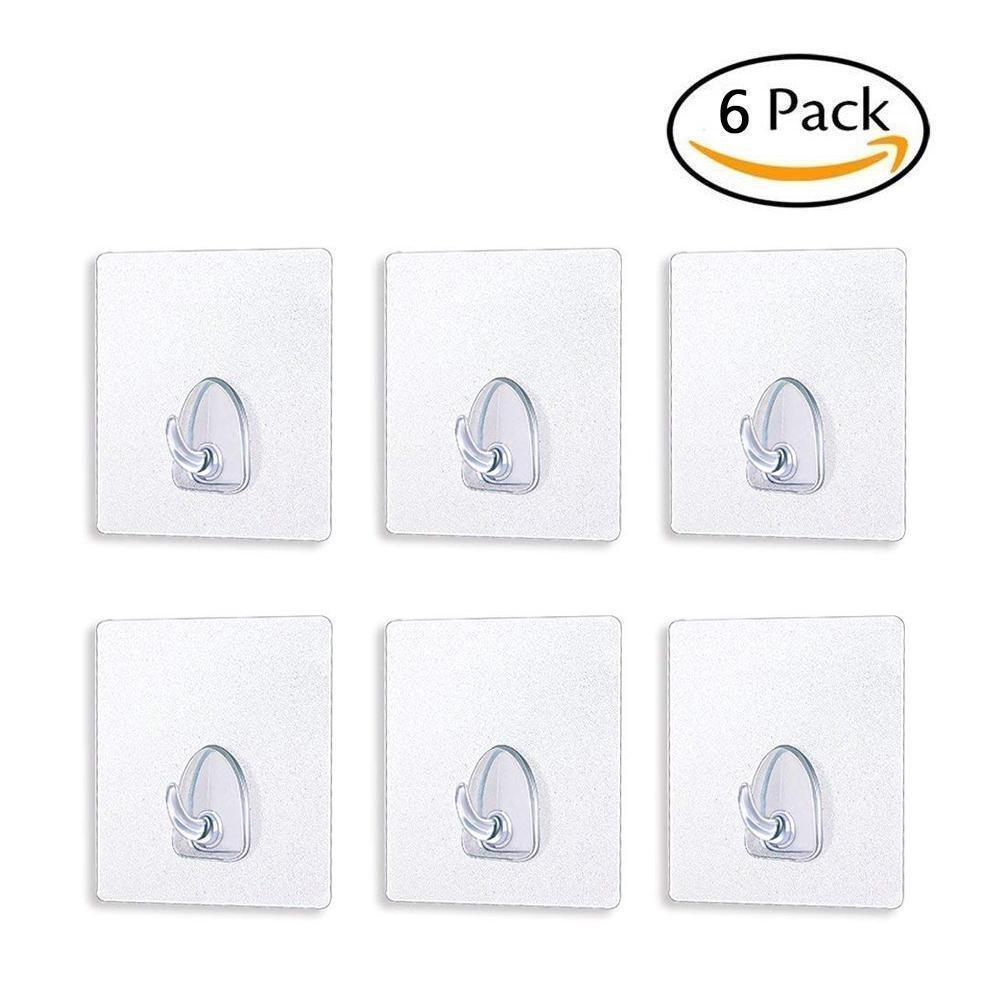 Hirundo® Waterproof Reusable Seamless Sticky Transparent Frosted Hooks