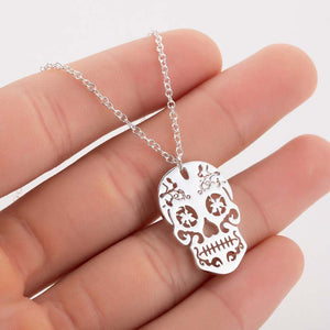 Vintage Skeleton Pendant Necklace