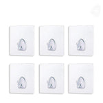 Hirundo® Waterproof Reusable Seamless Sticky Transparent Frosted Hooks