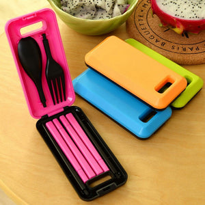 Portable Cutlery Set (Chopsticks Fork Spoon)