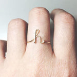 Simple A-Z Letter Ring