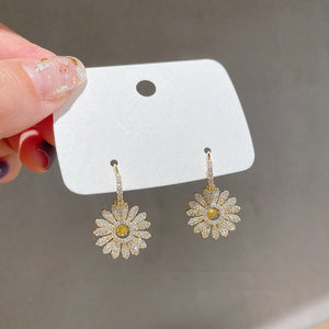 Vintage Flower Drop Earrings