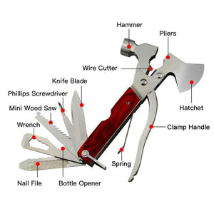 16 in 1 Stainless Steel Survival Gear Multi Tool