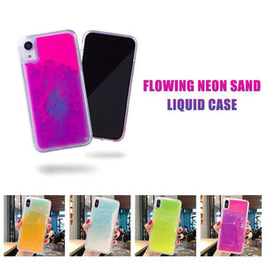 Dynamic Quicksand Flowing Neon Sand Liquid Phone Case