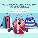 Waterproof Floral Phone Bag Mini Shoulder Bag