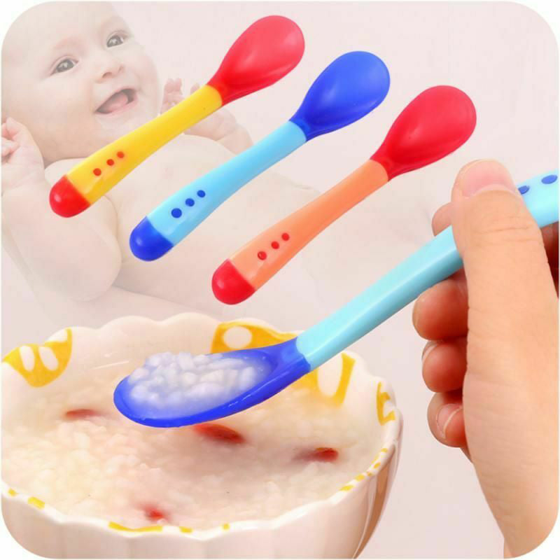 Silicone Heat-Sensitive Spoons for Baby