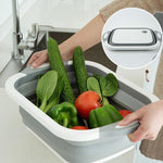 Portable Multi-function Collapsible Dish Tub