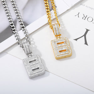 Stainless Steel Initial Letters Necklace