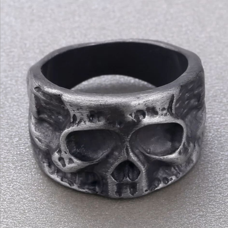 Irregular Punk Style Skull Ring