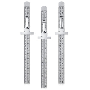 Stainless Steel Ruler with Detachable Clip