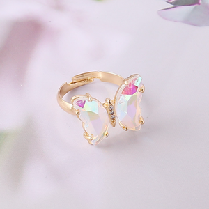 Gradient Butterfly Ring