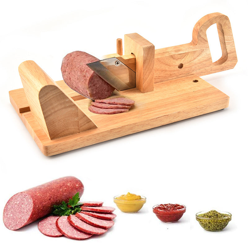 Push-and-Pull Sausage Slicer