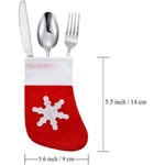 Mini Christmas Stockings Knife Spoon Fork Bag