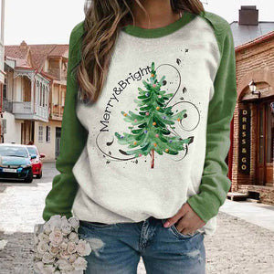 Christmas Tree Sweatshirt For Women