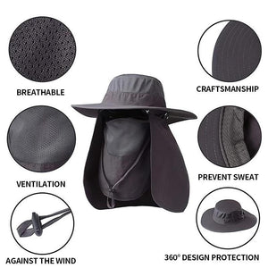 OUTDOOR SUNHAT-(Shape-able, Crush-able, Fold-able, Ultra Wind Resistant)