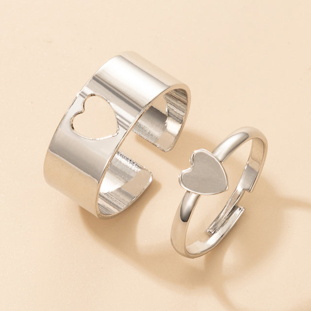 New Fashion Alloy Metal Couples Ring