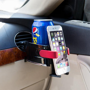 Phone & Cup Air Vent Clip-on Holder