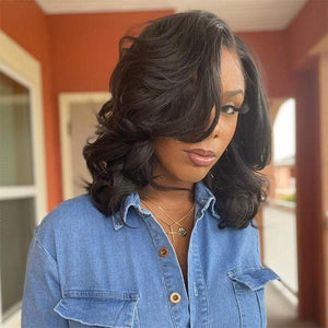 Wave Curly Black Wig