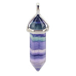 Rainbow Fluorite Pendant Necklace