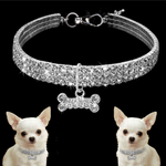 Cute Crystal Dog Necklace