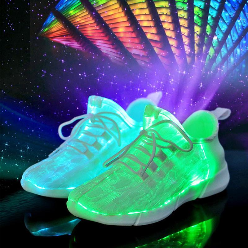 Luminous Fiber Optic Shoes