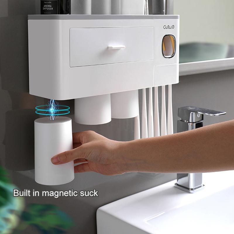 Integrated Toothbrush Holder