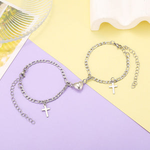 Magnetic Heart Bracelet Set