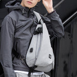 Men's waterproof crossbody chest bag