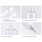 Portable Bottles Empty Clear Plastic Fine Mist Spray Bottles (3 PCs)