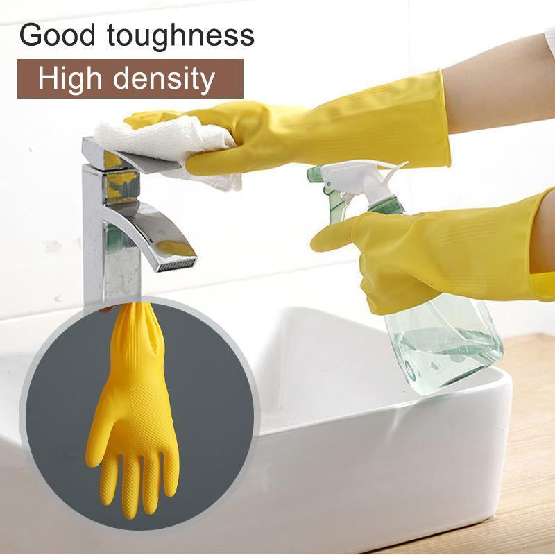 Rubber Thickened Cleaning Gloves