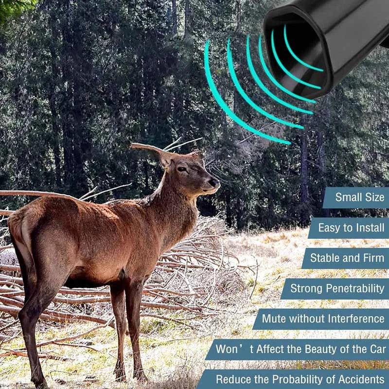 Ultrasonic Deer Warning Whistle Repeller for Car