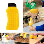 3-in-1 Silicone Cleaning Brush Scrub，Scrape & Squeegee