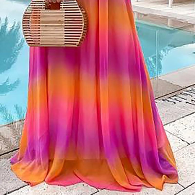 New Summer Sleeveless Gradient Maxi Dresses.MC