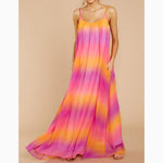 New Summer Sleeveless Gradient Maxi Dresses.MC