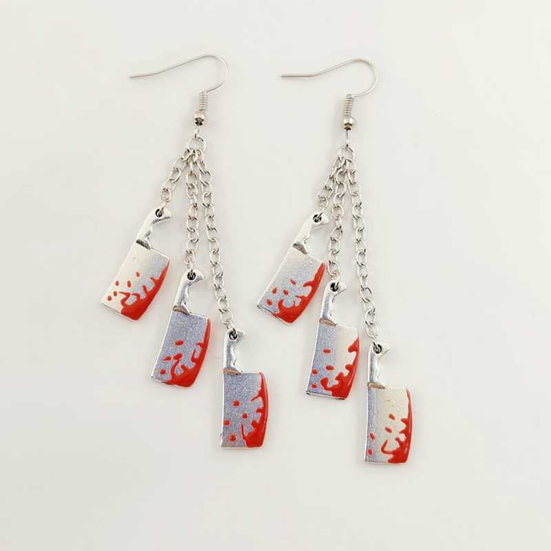 Punk Style Knife Earrings