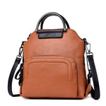 Dual-use Leather Backpack & Handbag