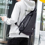 Men's waterproof crossbody chest bag