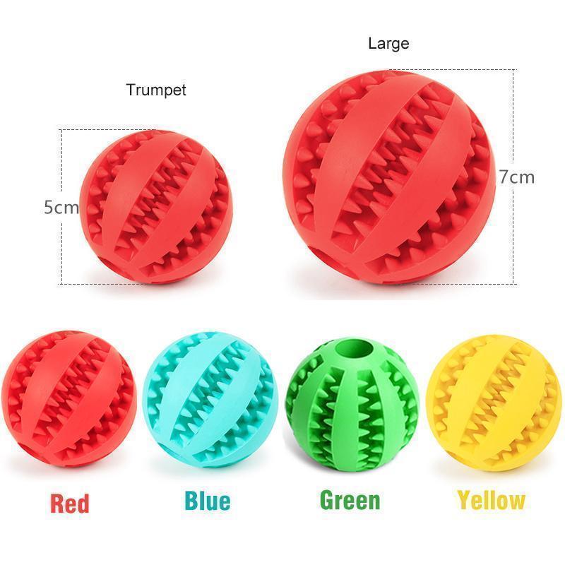 Dog Chewing Rubber Ball