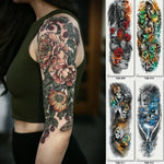 Full Arm sleeve Tattoo Waterproof temporary tattoo Sticker