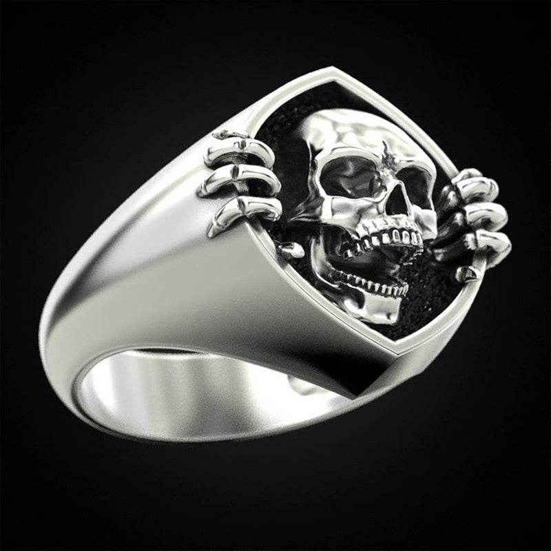 Neo-Gothic Style Skull Unisex Ring