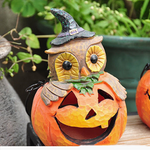 Pumpkin Head Owl Ornament