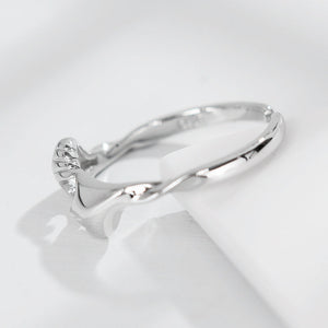 Silver Heart Ring-Hands Ring