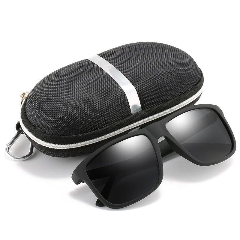 Black Frame Polarized Sunglasses