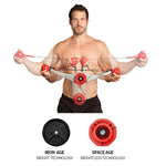 Full Body Portable Gym for Home, Office & Travel Fitness - Patented SpiraFlex Strength Training Technology Used by NASA