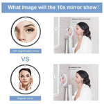 Hirundo Magnifying Makeup Mirror with LED Light