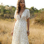 V-neck Bohemian Dress