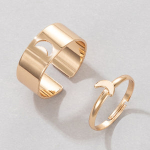 New Fashion Alloy Metal Couples Ring